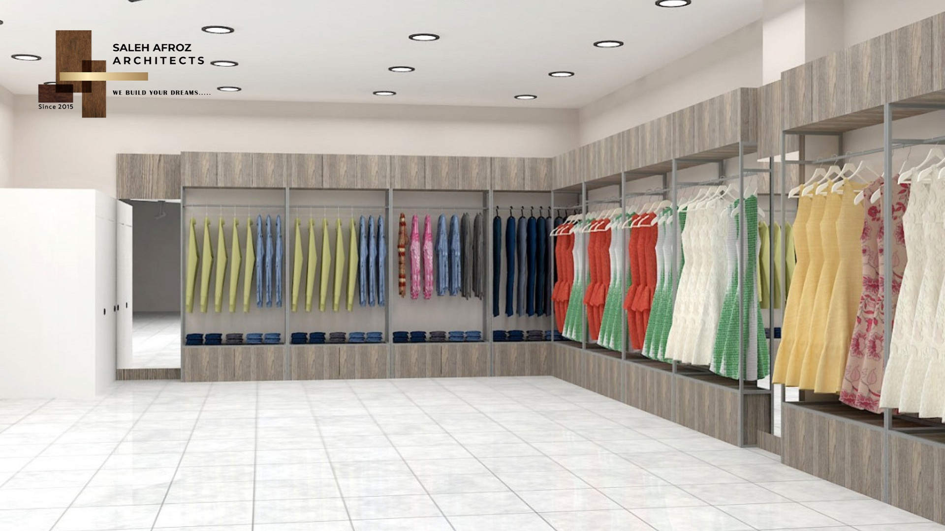 Top Clothing Shop Interior Design Company in Mirpur | Saleh Afroz Architects